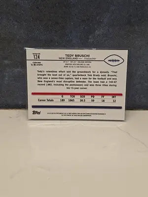 2024 Topps Chrome Refractor Tedy Bruschi #124