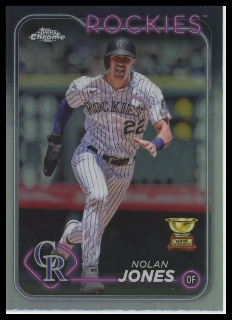 2024 Topps Chrome - Refractors Nolan Jones 240 Colorado Rockies Baseball NM - Baseball Card Single