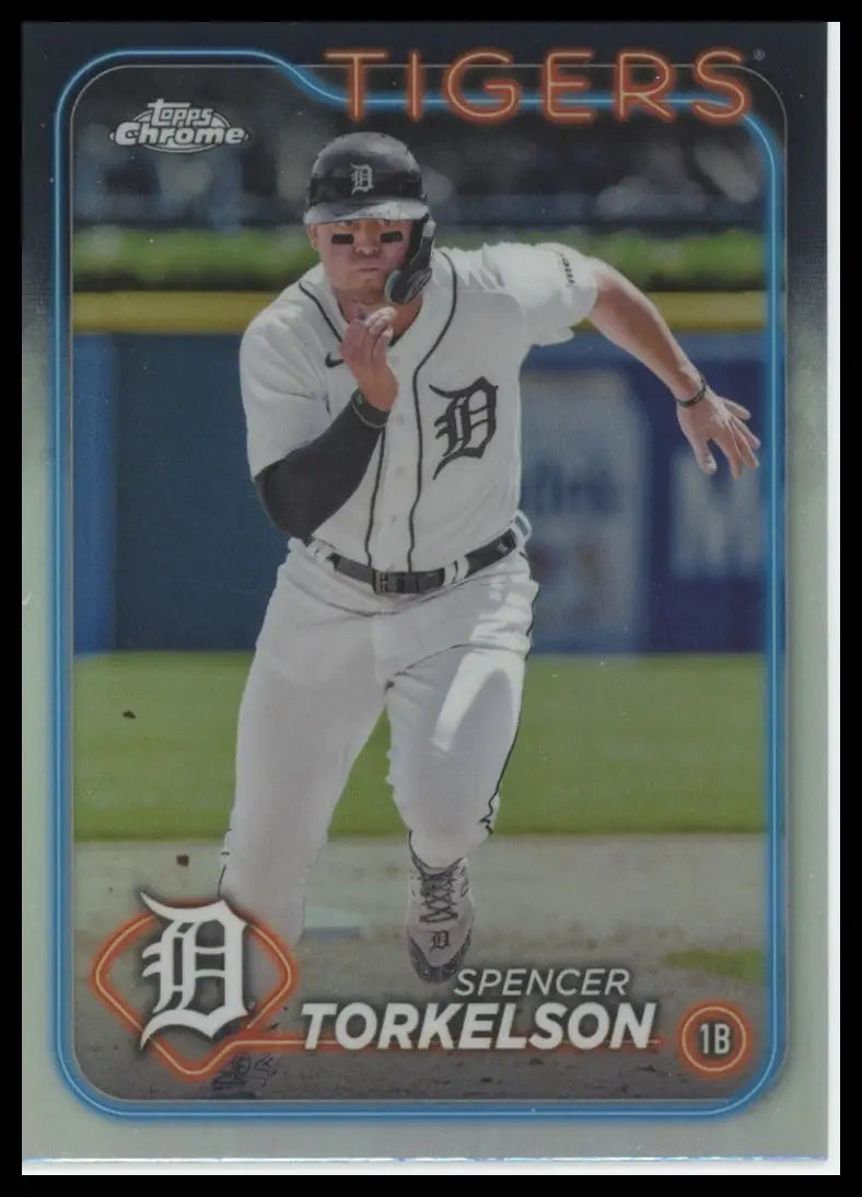 2024 Topps Chrome - Refractors Spencer Torkelson 73 Detroit Tigers Baseball NM - Baseball Card Single