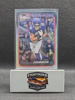 2024 Topps Chrome - Rookies Theo Johnson #257 Refractor (RC) - Football Card Single