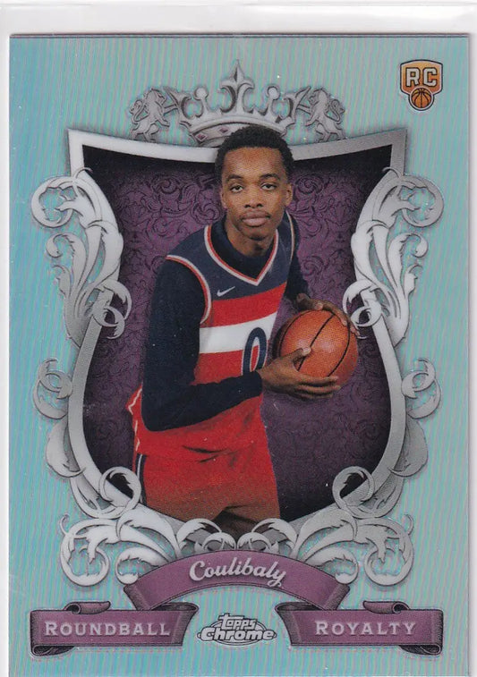 2024 TOPPS CHROME #RR-22 BILAL COULIBALY ROUNDBALL REFRACTOR- WASHINGTON WIZARDS - Basketball Card Single