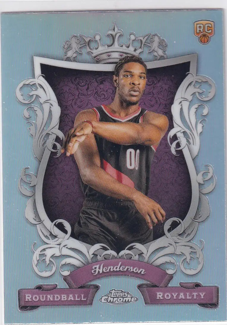 2024 TOPPS CHROME #RR-28 SCOOT HENDERSON ROUND REFRACTOR- PORTLAND TRAIL BLAZZER - Basketball Card Single