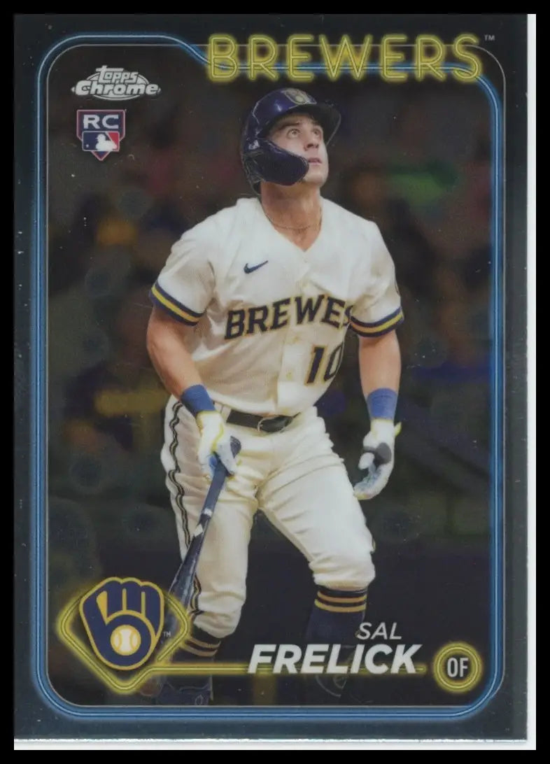 2024 Topps Chrome Sal Frelick RC 39 Milwaukee Brewers Baseball NM - Baseball Card Single