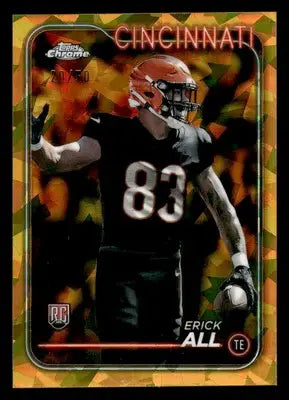2024 Topps Chrome Sapphire Edition #292 Erick All - Gold /50 - Football Card Single