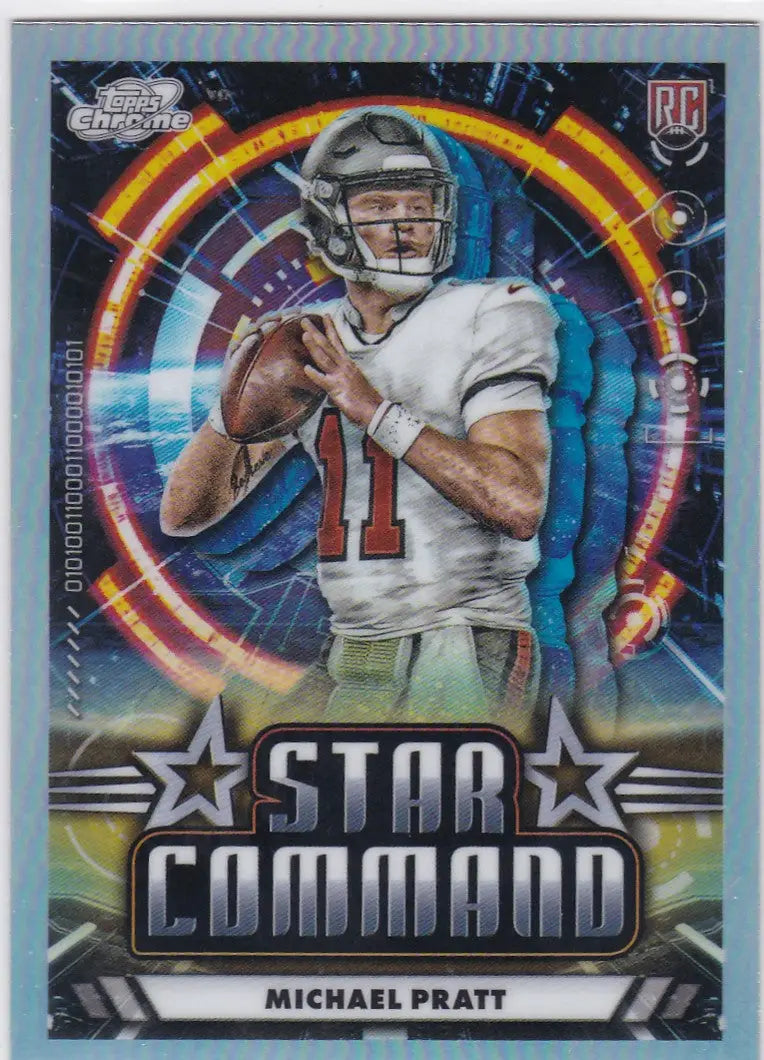 2024 Topps Chrome #SC-9 Michael Pratt RC Star Command Tampa Bay buccaneers
