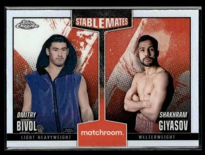 2024 Topps Chrome #SM-1 Shakhram Giyasov / Dmitry Bivol Stablemates Refractor - Other
