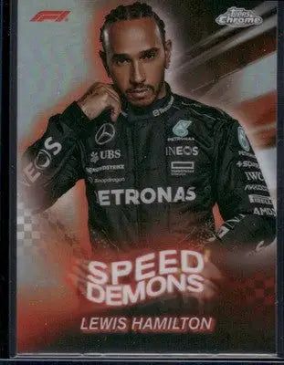 2024 Topps Chrome Speed Demons Lewis Hamilton #SD-6 Racing - Racing Card Single
