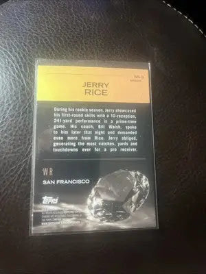 2024 Topps Chrome #SS-3 Jerry Rice REFRACTOR Sunday Swag Insert 49ers - Football Card Single