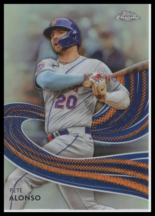 2024 Topps Chrome - Strokes Pete Alonso S-17 New York Mets Baseball NM - Baseball Card Single