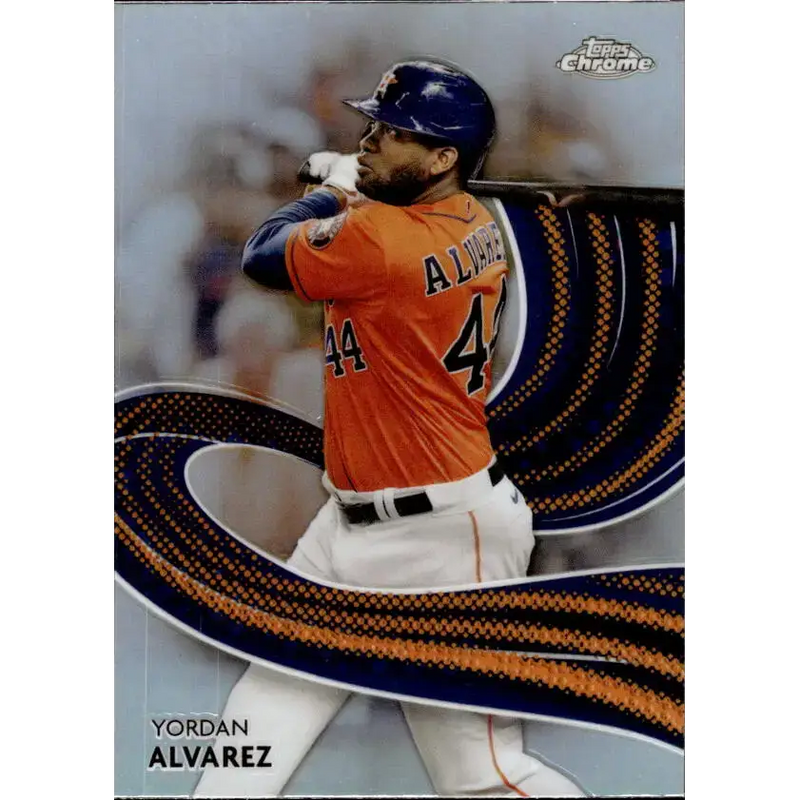 2024 Topps Chrome Strokes Refractor #S-10 Yordan Alvarez NM-MT Houston Astros Baseball Card - Baseball Card Single
