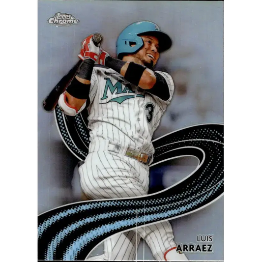 2024 Topps Chrome Strokes Refractor #S-11 Luis Arraez NM-MT Miami Marlins Baseball Card