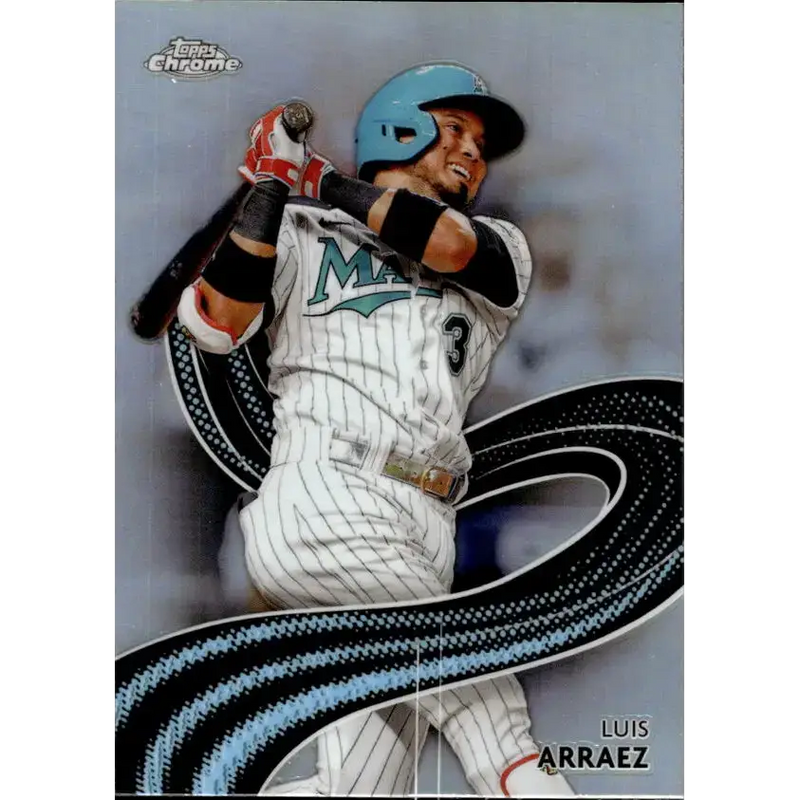 2024 Topps Chrome Strokes Refractor #S-11 Luis Arraez NM-MT Miami Marlins Baseball Card - Baseball Card Single