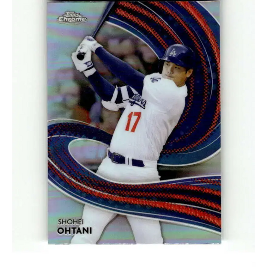 2024 Topps Chrome Strokes Refractor #S-2 Shohei Ohtani NM-MT Los Angeles Dodgers Baseball Card
