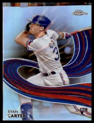 2024 Topps Chrome Strokes Refractor #S-23 Evan Carter - Baseball Card Single
