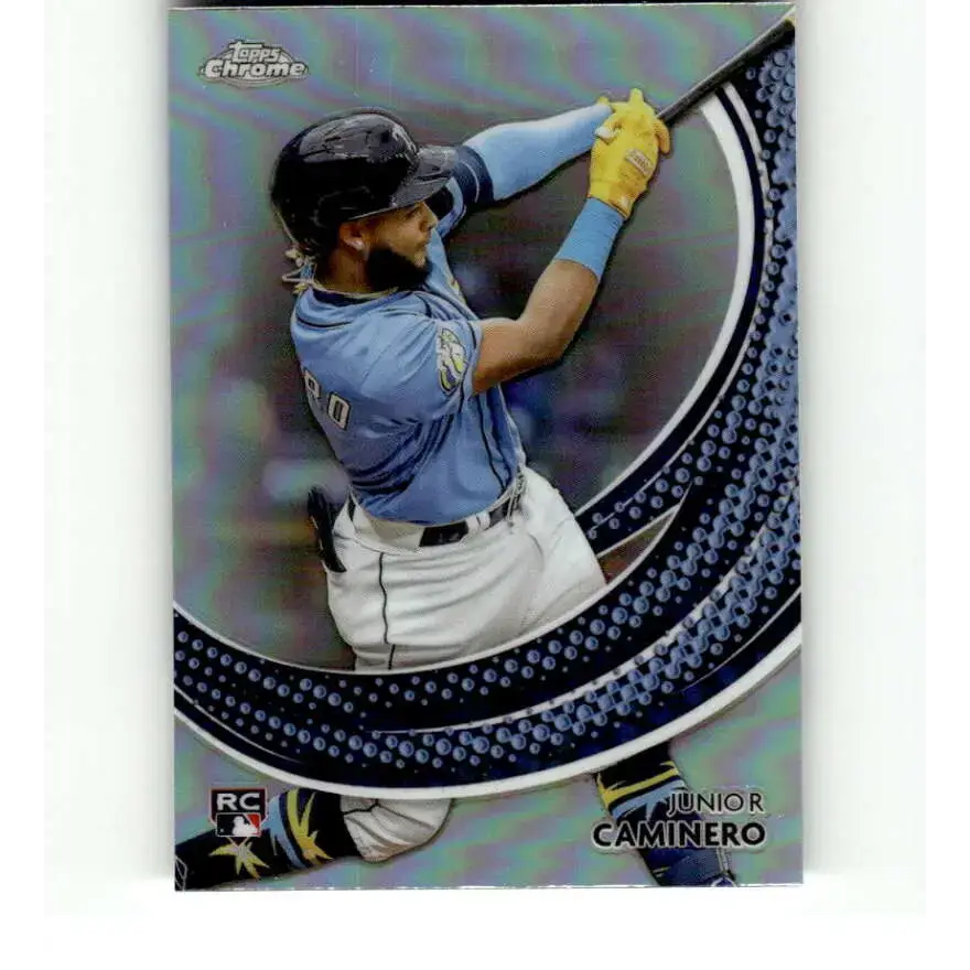 2024 Topps Chrome Strokes Refractor #S-24 Junior Caminero NM-MT Tampa Bay Rays Baseball Card - Baseball Card Single