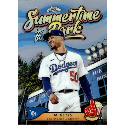 2024 Topps Chrome Summertime in the Park Refractor #SITP-1 Mookie Betts NM-MT Los Angeles Dodgers Baseball Card