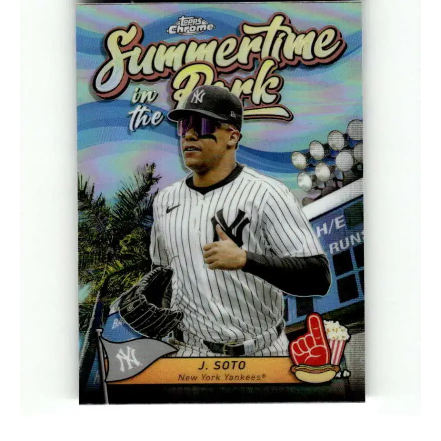 2024 Topps Chrome Summertime in the Park Refractor #SITP-9 Juan Soto NM-MT New York Yankees Baseball Card