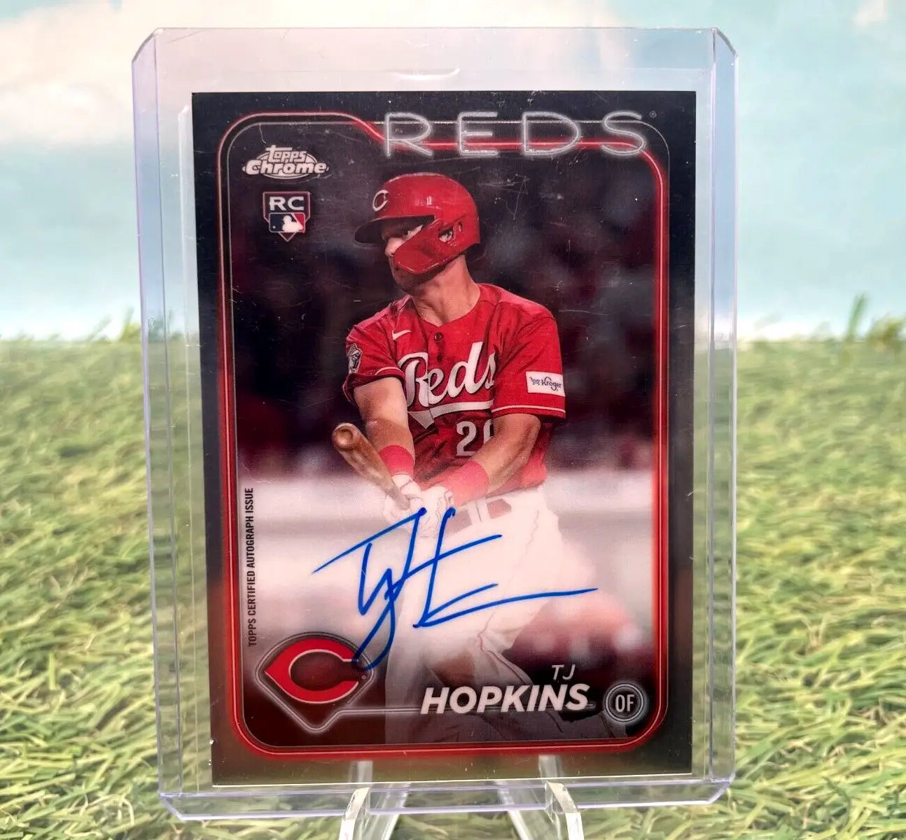 2024 Topps Chrome- TJ Hopkins -Rookie Auto- #RA-TH -Cincinnati Reds - Baseball Card Single