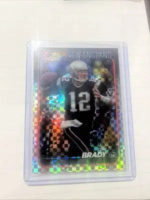 2024 Topps Chrome Tom Brady Refractor #120 - New England Patriots - Football Card Single