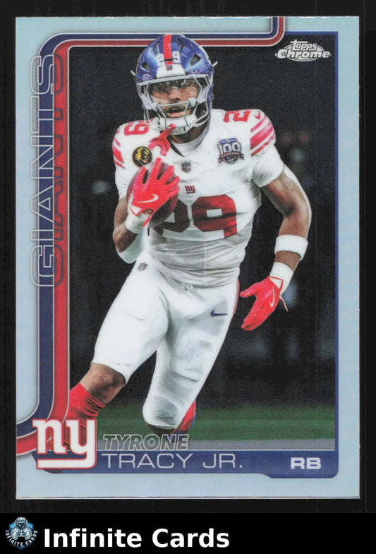 2024 Topps Chrome TYRONE TRACY JR. #228 Chrome Refractor New York Giants RC