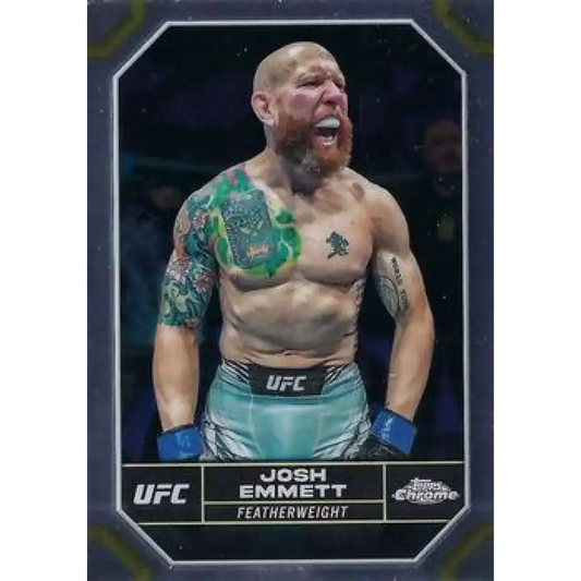 2024 Topps Chrome UFC #100 Josh Emmett NM-MT MMA Card - UFC/MMA Card Single