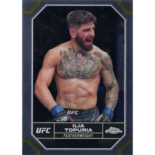 2024 Topps Chrome UFC #77 Ilia Topuria NM-MT MMA Card - UFC/MMA Card Single