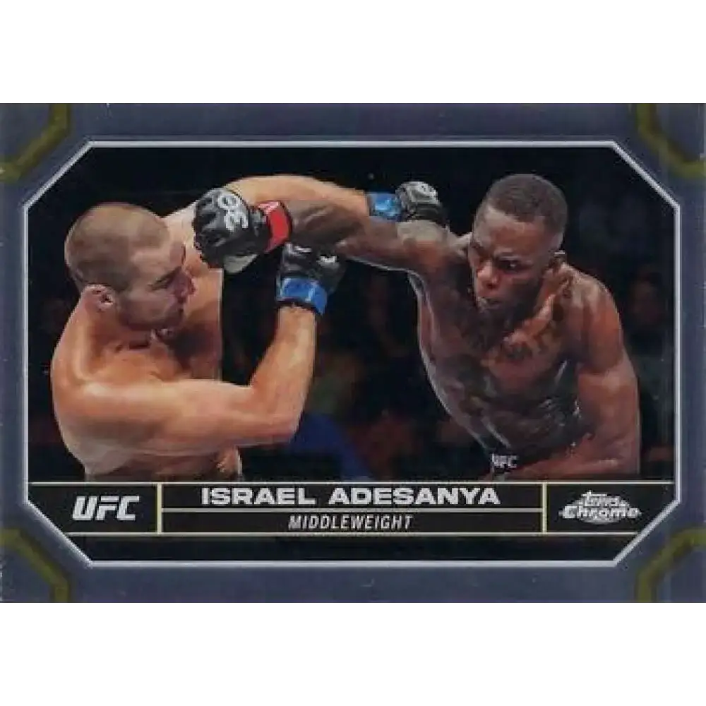 2024 Topps Chrome UFC #81 Israel Adesanya NM-MT MMA Card - UFC/MMA Card Single
