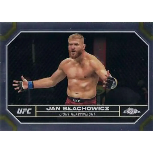 2024 Topps Chrome UFC #91 Jan Blachowicz NM-MT MMA Card - UFC/MMA Card Single