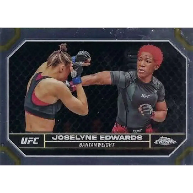 2024 Topps Chrome UFC #99 Joselyne Edwards NM-MT RC Rookie MMA Card - UFC/MMA Card Single