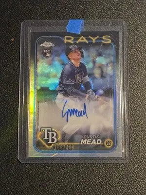 2024 Topps Chrome Update #AC-CME Curtis Mead Autographs Refractors #/499 - Baseball Card Single