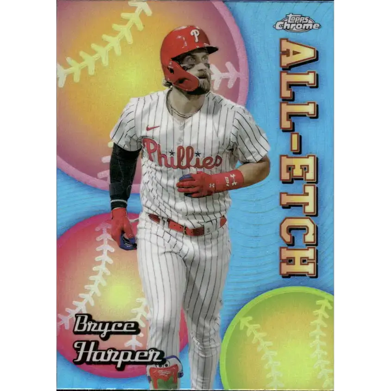 2024 Topps Chrome Update All-Etch Refractor #CAEU-3 Bryce Harper NM-MT Philadelphia Phillies Baseball Card - Baseball
