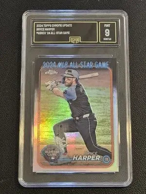 2024 Topps Chrome Update #ASGC-11 Bryce Harper 2024 All Star Game Chrome GMA 9 - Baseball Card Single