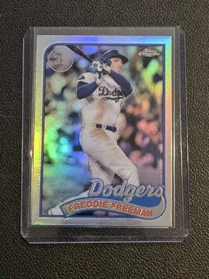 2024 Topps Chrome Update Freddie Freeman 1989 Topps Baseball 35th Anniversary - Baseball Card Single