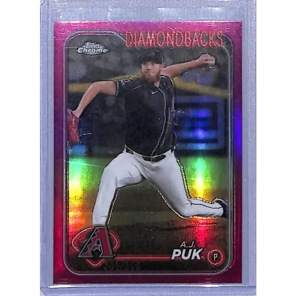 2024 Topps Chrome Update Refractor Magenta #USC139 A.J. Puk NM-MT 203/399 Arizona Diamondbacks - Baseball Card Single