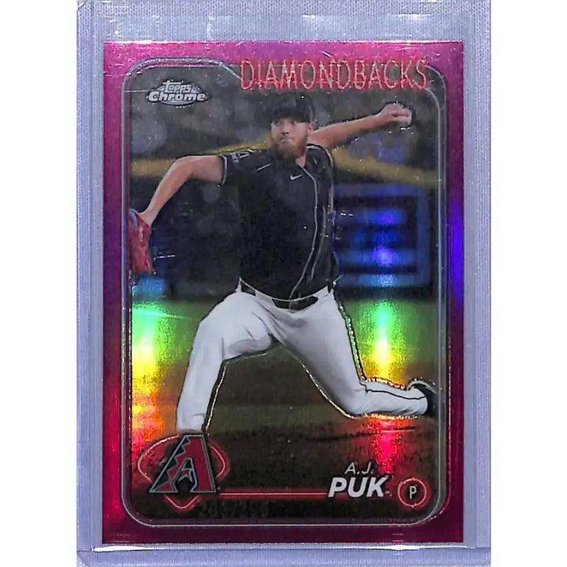 2024 Topps Chrome Update Refractor Magenta #USC139 A.J. Puk NM-MT 203/399 Arizona Diamondbacks - Baseball Card Single