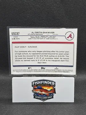 2024 Topps Chrome Update Series - AJ Smith-Shawver #USC87 X-Fractor (RC)