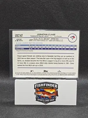 2024 Topps Chrome Update Series - Jonatan Clase #USC147 X-Fractor (RC) - Baseball Card Single