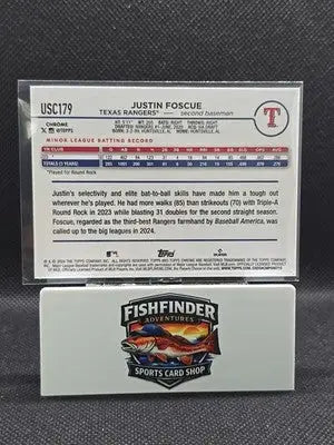 2024 Topps Chrome Update Series - Justin Foscue #USC179 X-Fractor (RC) - Baseball Card Single