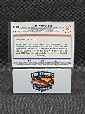2024 Topps Chrome Update Series-Rookie Debut Ronny Mauricio #USC41 /175 - Baseball Card Single
