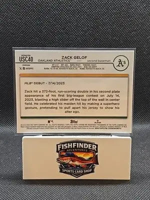 2024 Topps Chrome Update Series - Rookie Debut Zack Gelof #USC40 Refractor (RC) - Baseball Card Single