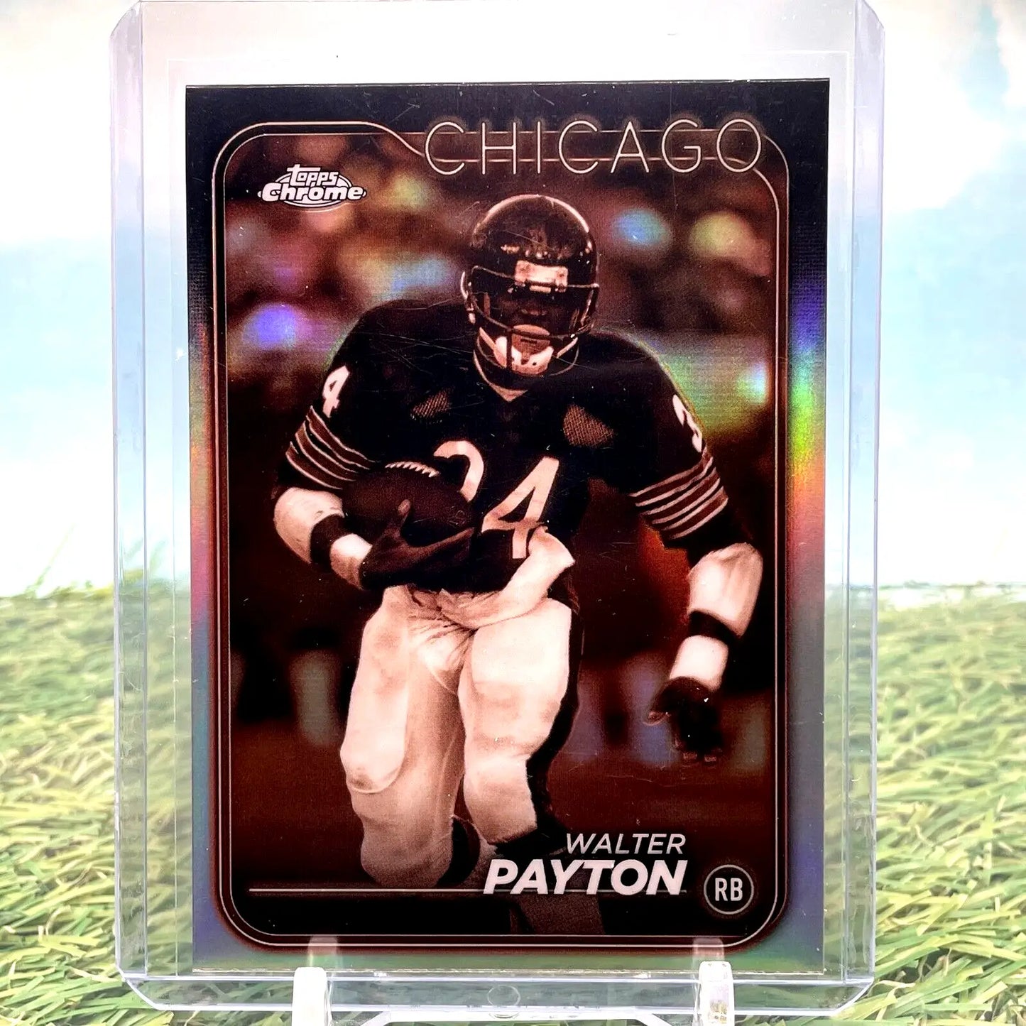 2024 Topps Chrome Walter Payton Sepia Refractor #23 Chicago Bears SSP HOF Rare - Football Card Single