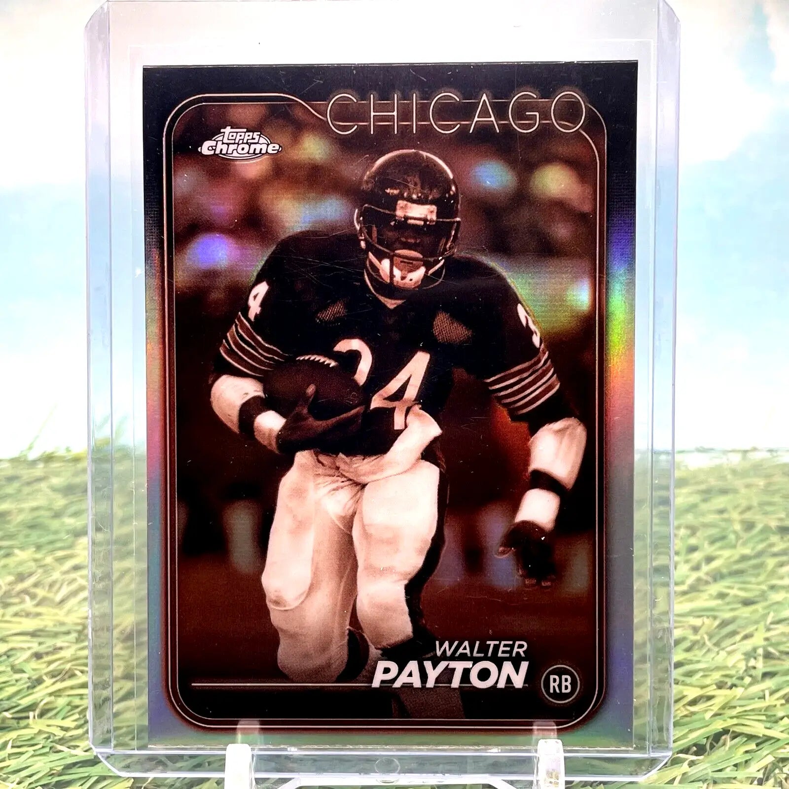 2024 Topps Chrome Walter Payton Sepia Refractor #23 Chicago Bears SSP HOF Rare - Football Card Single