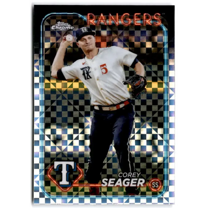 2024 Topps Chrome X-Fractor #100 Corey Seager NM-MT Texas Rangers Baseball Card