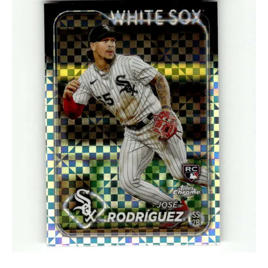 2024 Topps Chrome X-Fractor #115 Jose Rodriguez NM-MT RC Rookie Chicago White Sox Baseball Card - Baseball Card Single