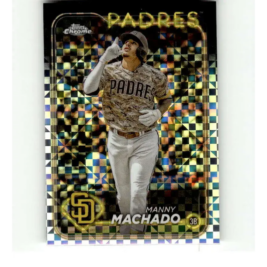 2024 Topps Chrome X-Fractor #12 Manny Machado NM-MT San Diego Padres Baseball Card