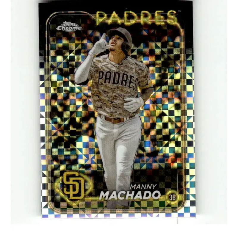 2024 Topps Chrome X-Fractor #12 Manny Machado NM-MT San Diego Padres Baseball Card - Baseball Card Single