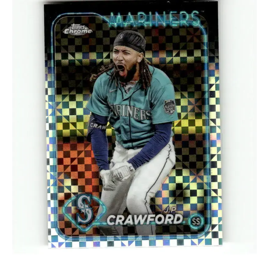 2024 Topps Chrome X-Fractor #14 J.P. Crawford NM-MT Seattle Mariners Baseball Card - Baseball Card Single