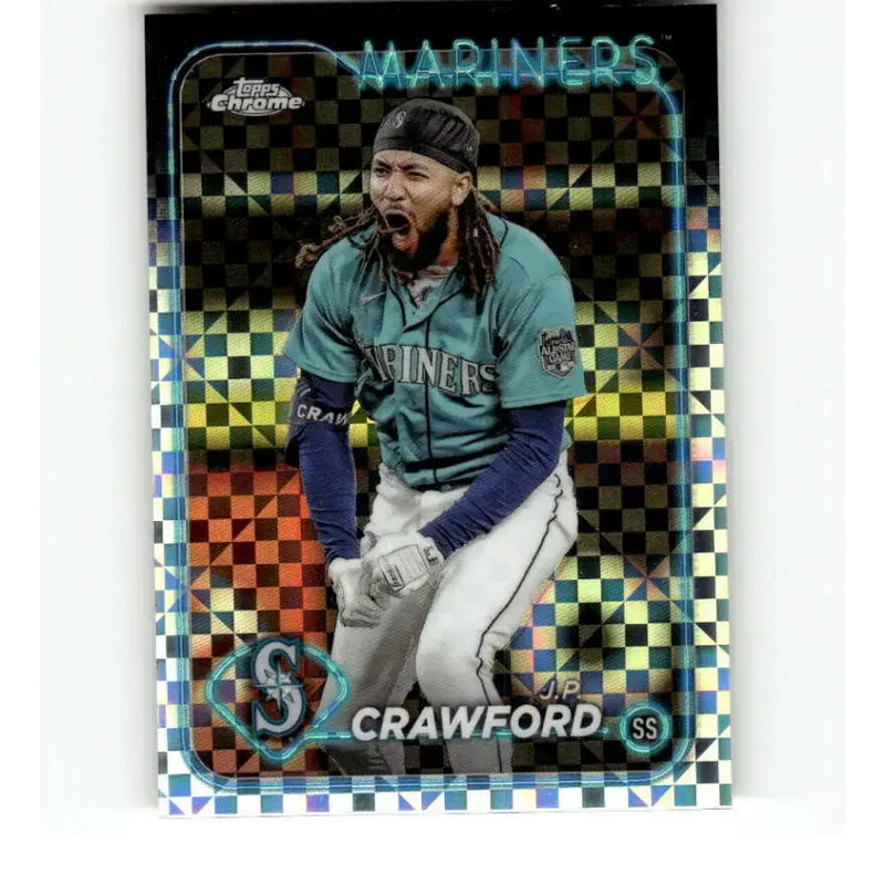 2024 Topps Chrome X-Fractor #14 J.P. Crawford NM-MT Seattle Mariners Baseball Card - Baseball Card Single
