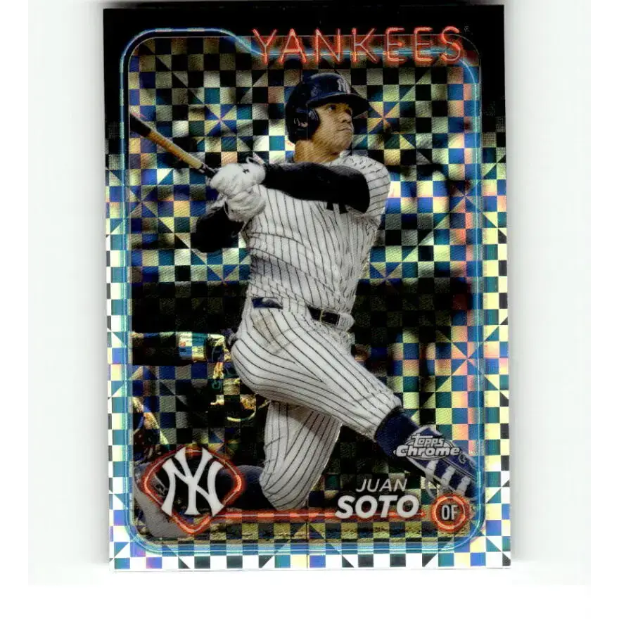 2024 Topps Chrome X-Fractor #150 Juan Soto NM-MT New York Yankees Baseball Card