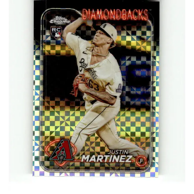 2024 Topps Chrome X-Fractor #159 Justin Martinez NM-MT RC Rookie Arizona Diamondbacks Baseball Card - Baseball Card